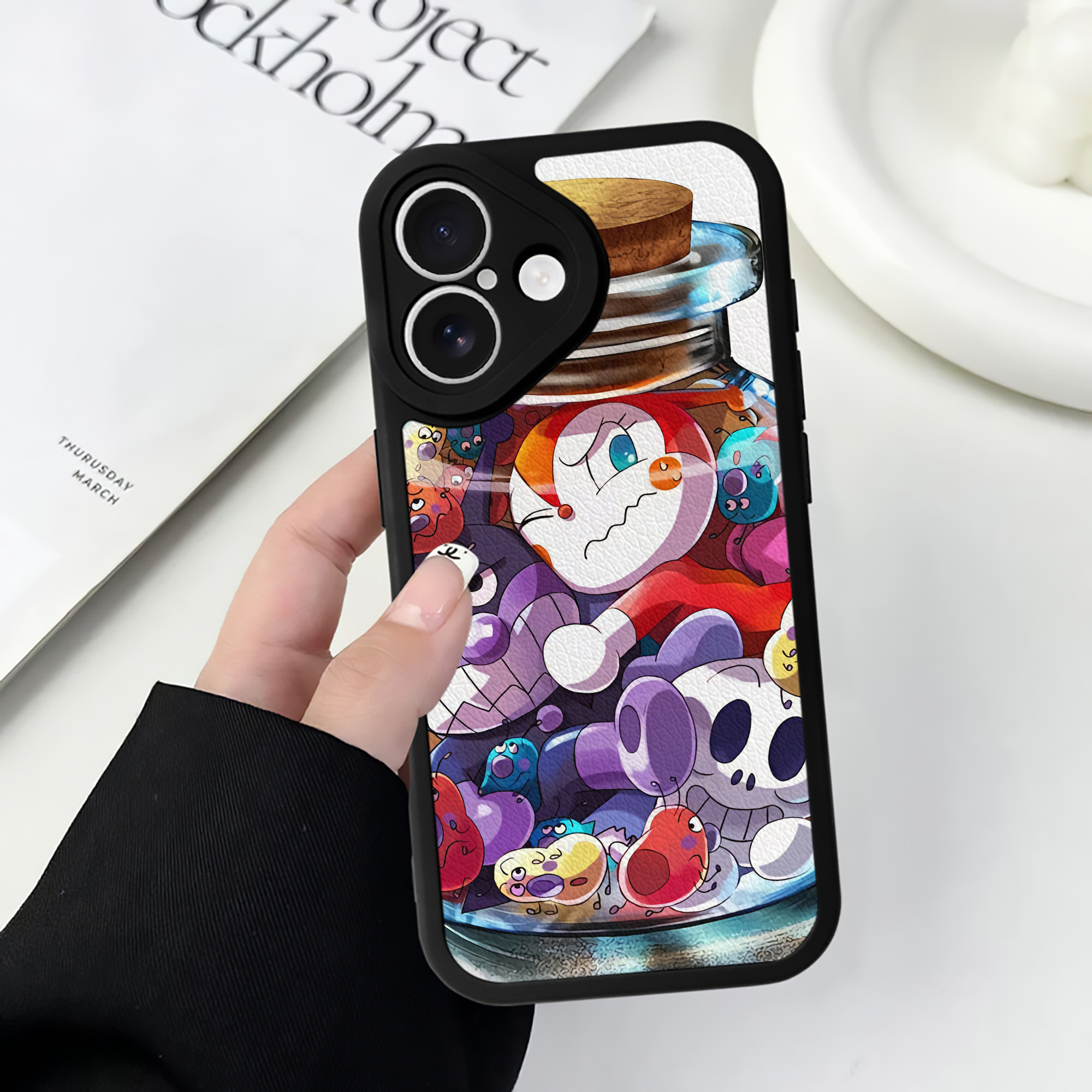 （画像用） アンパンマン Anpanman 【iPhone 16シリーズ対応】シリコンスマホケース（レザー調） 材質：シリコン